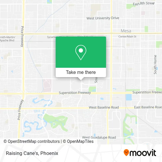 Raising Cane's map