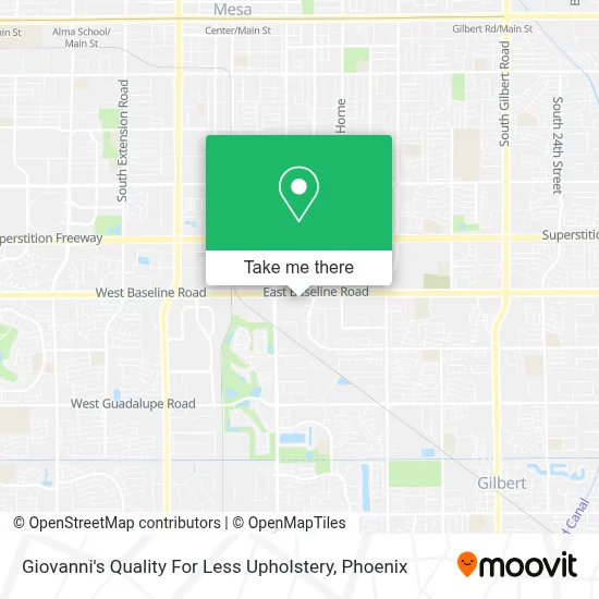 Giovanni's Quality For Less Upholstery map