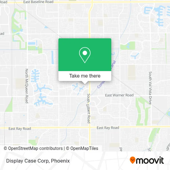 Display Case Corp map