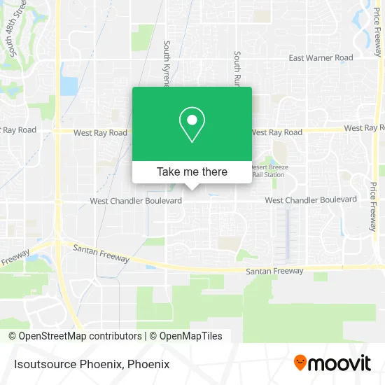 Isoutsource Phoenix map