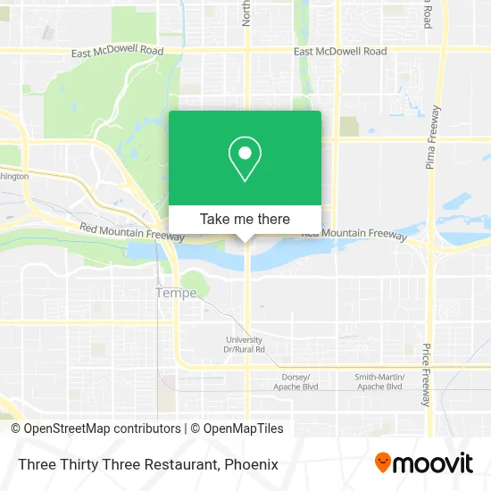 Three Thirty Three Restaurant map