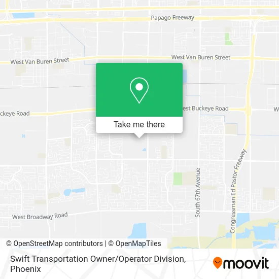 Swift Transportation Owner / Operator Division map