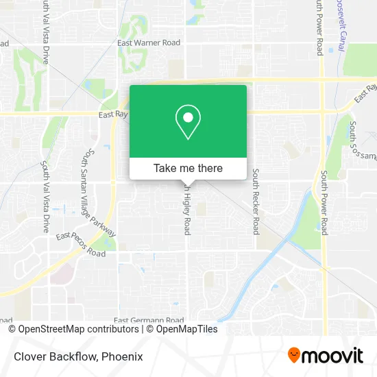 Clover Backflow map
