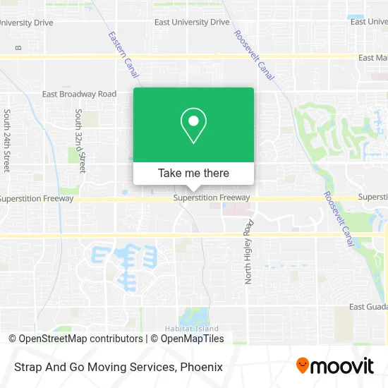 Strap And Go Moving Services map