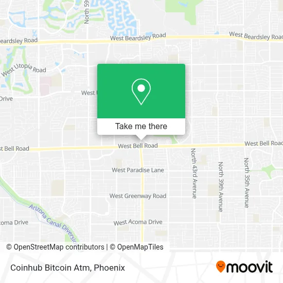Coinhub Bitcoin Atm map