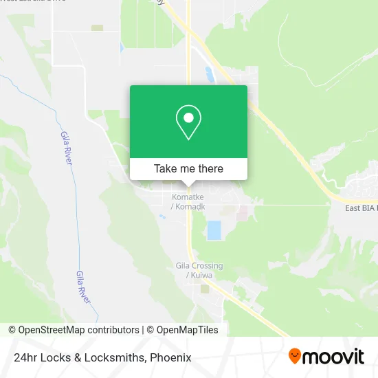 24hr Locks & Locksmiths map