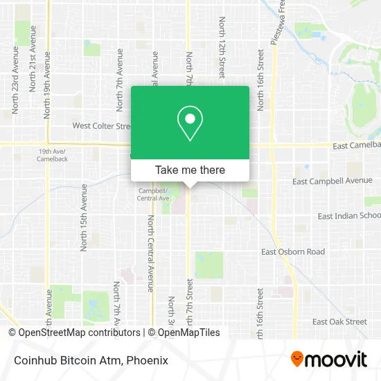Coinhub Bitcoin Atm map