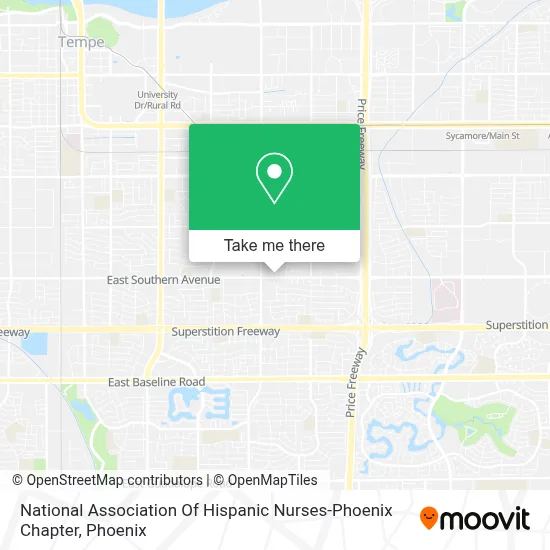 National Association Of Hispanic Nurses-Phoenix Chapter map