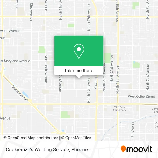Cookieman's Welding Service map