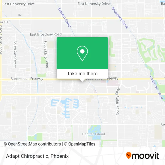 Adapt Chiropractic map