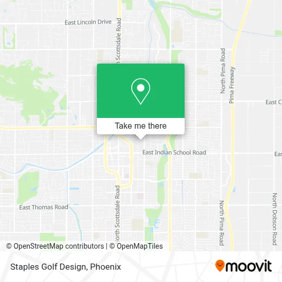 Staples Golf Design map