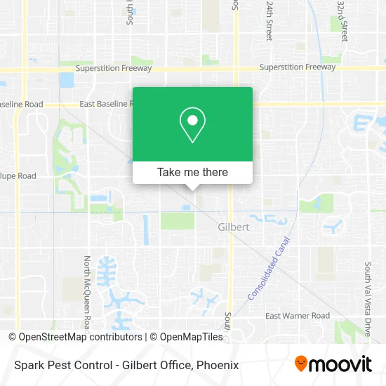 Spark Pest Control - Gilbert Office map