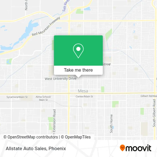 Allstate Auto Sales map