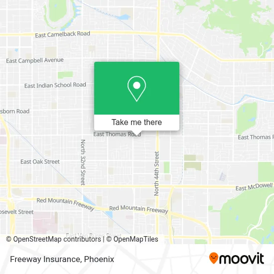 Freeway Insurance map