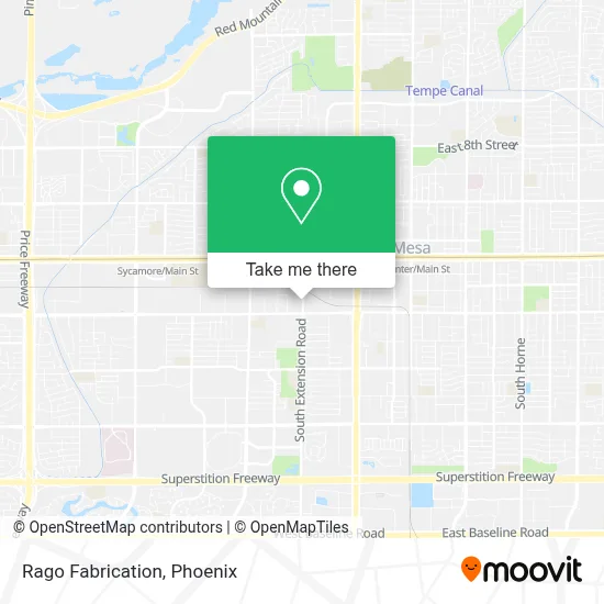 Rago Fabrication map