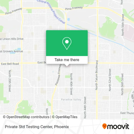 Private Std Testing Center map