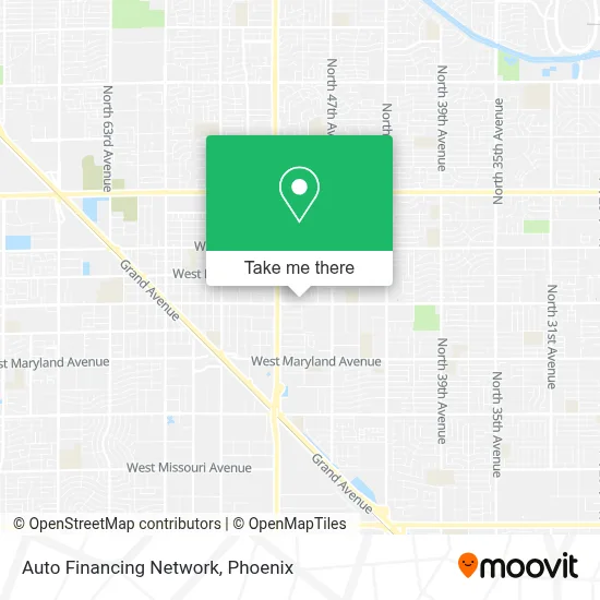 Auto Financing Network map