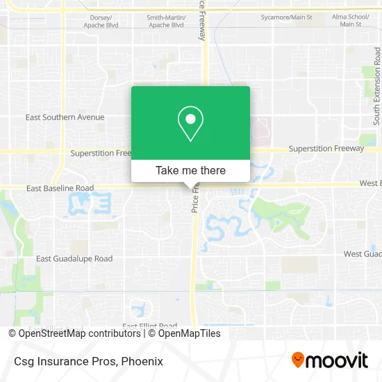 Csg Insurance Pros map