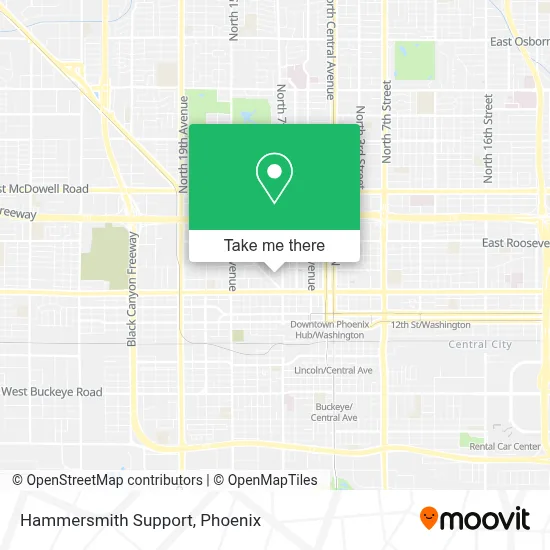 Hammersmith Support map