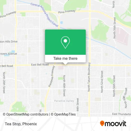 Tea Stop map