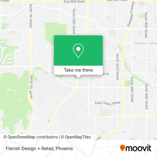 Flerish Design + Retail map
