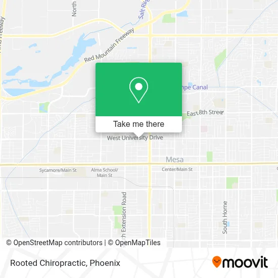 Rooted Chiropractic map