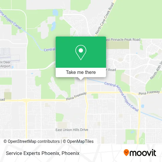 Service Experts Phoenix map