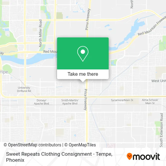 Sweet Repeats Clothing Consignment - Tempe map