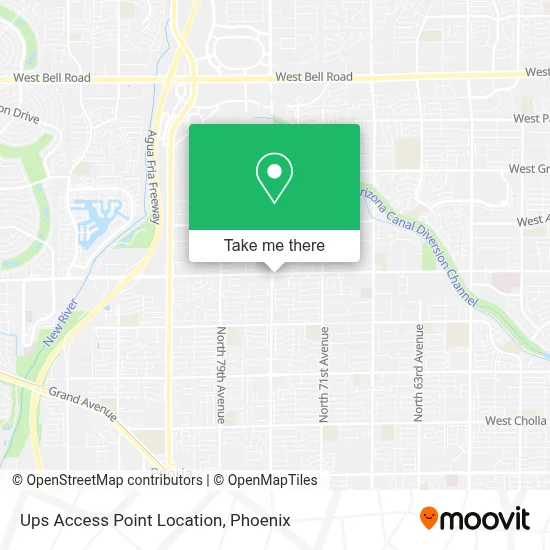 Ups Access Point Location map