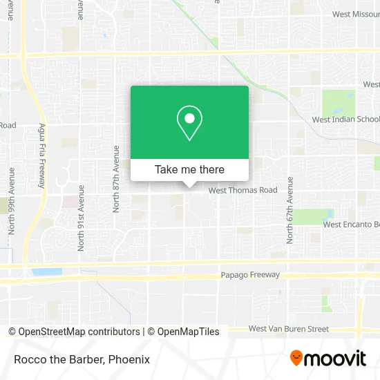 Rocco the Barber map