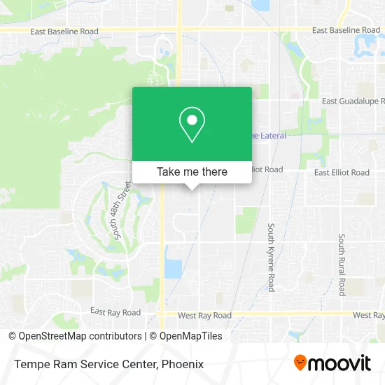 Tempe Ram Service Center map
