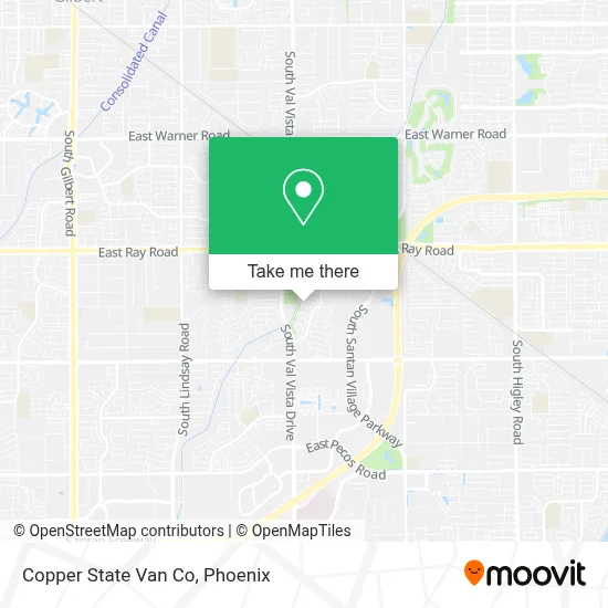 Copper State Van Co map