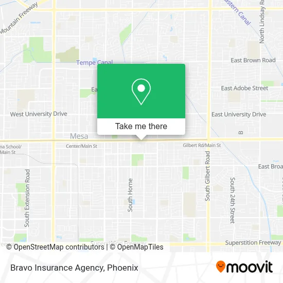 Bravo Insurance Agency map