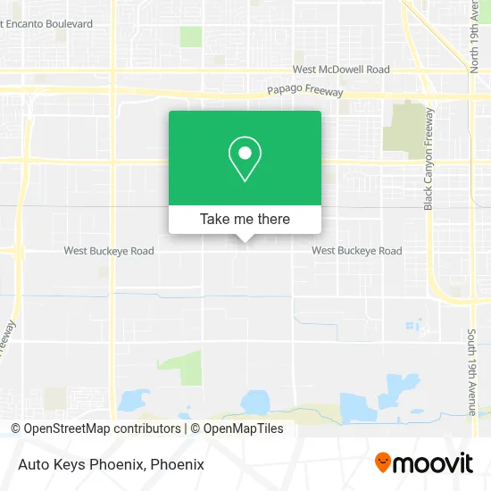 Auto Keys Phoenix map