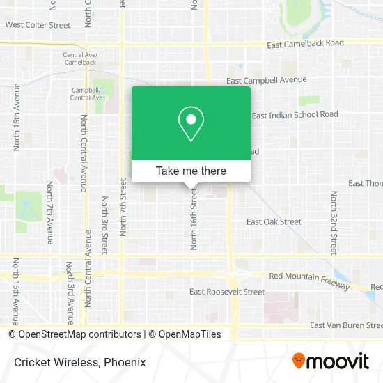 Cricket Wireless map