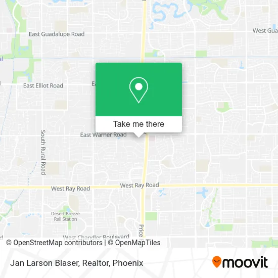 Jan Larson Blaser, Realtor map