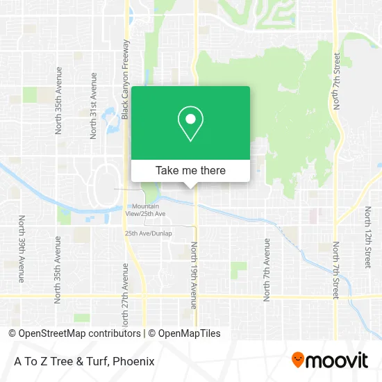 A To Z Tree & Turf map