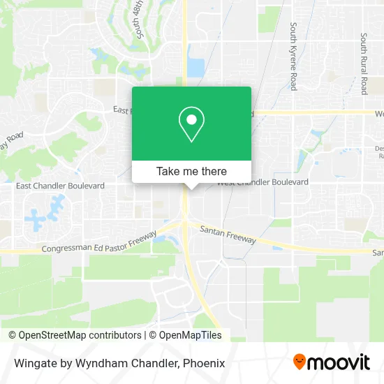 Wingate by Wyndham Chandler map