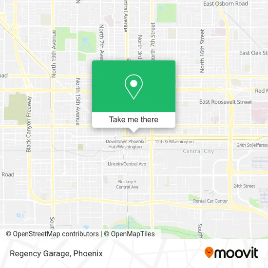 Regency Garage map