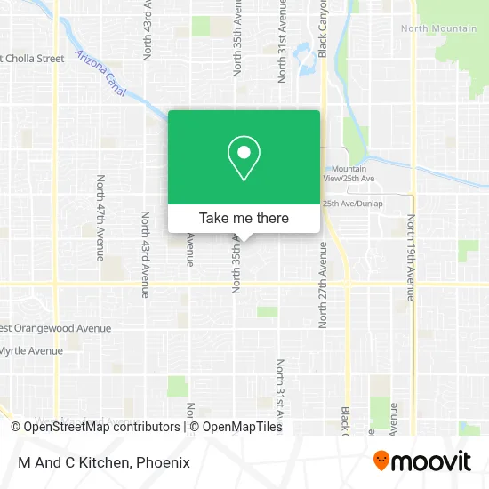 M And C Kitchen map