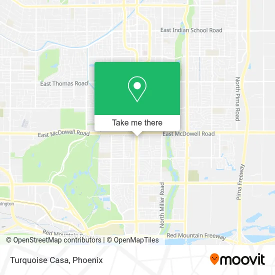 Turquoise Casa map
