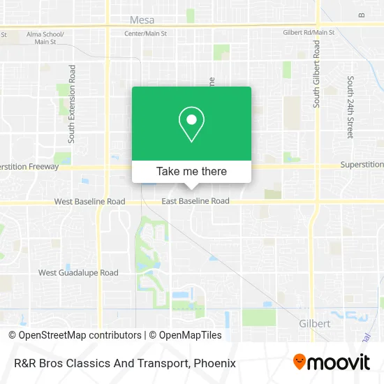 R&R Bros Classics And Transport map