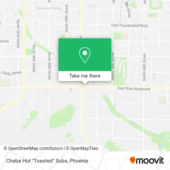Cheba Hut "Toasted" Subs map