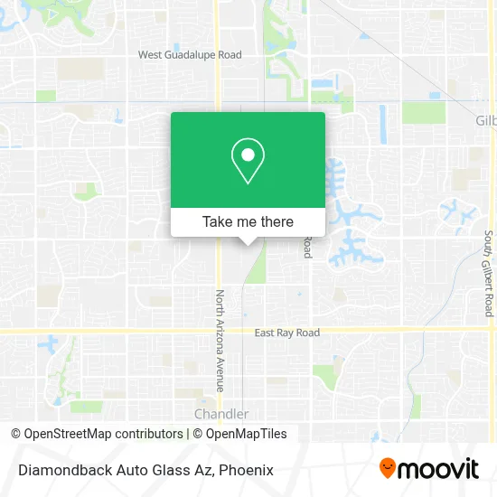 Diamondback Auto Glass Az map