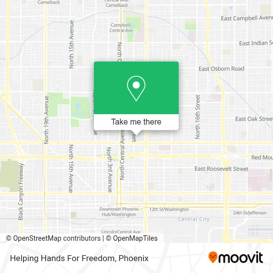 Helping Hands For Freedom map