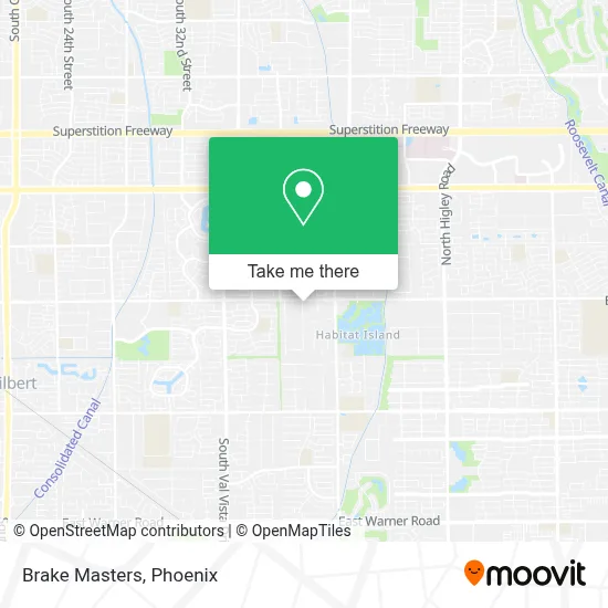Brake Masters map