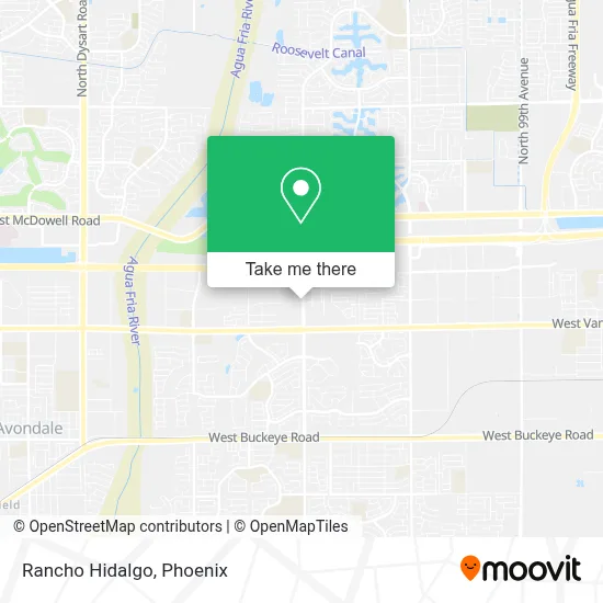 Rancho Hidalgo map