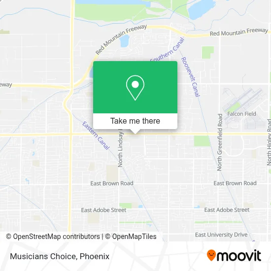 Musicians Choice map