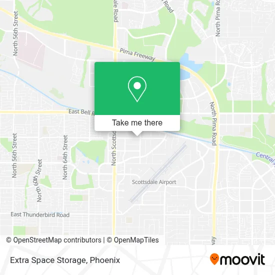 Extra Space Storage map
