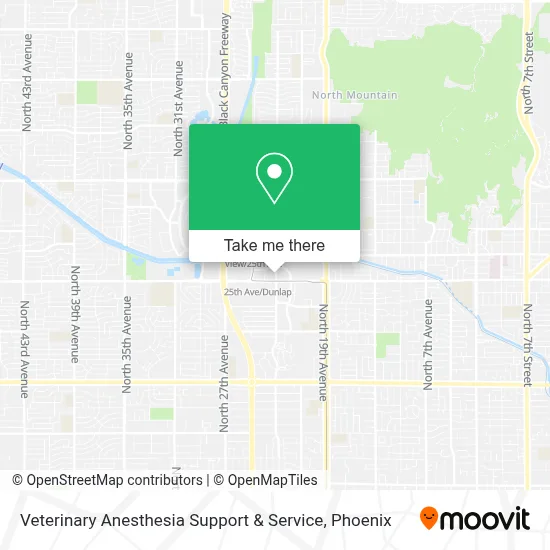 Veterinary Anesthesia Support & Service map